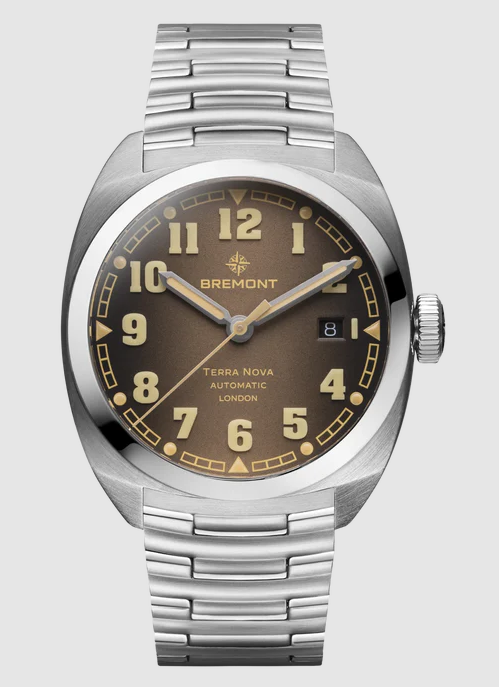 Best Bremont Terra Nova 40.5 Date Caramel Steel strap Replica Watch